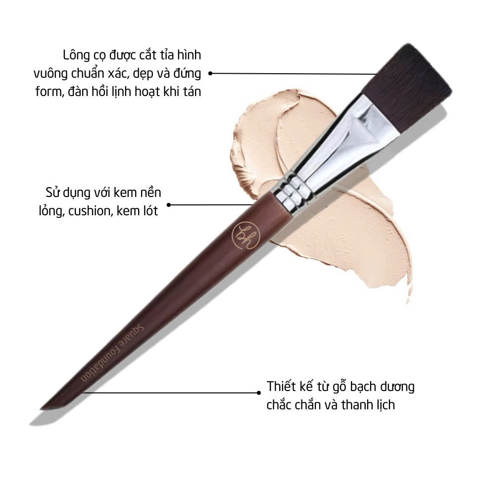 Cọ Tán Nền Đầu Vuông BH Cosmetics Square Foundation Brush BHG001
